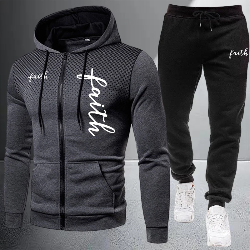 Winter Clothing Pants - 2026 Men's Tracksuit Casual Zip Jacket