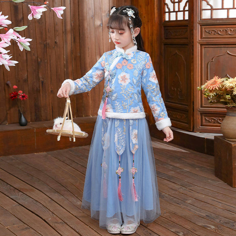 Winter Clothing For Baby Girl - 2024 Children's Autumn Winter Hanfu Girl