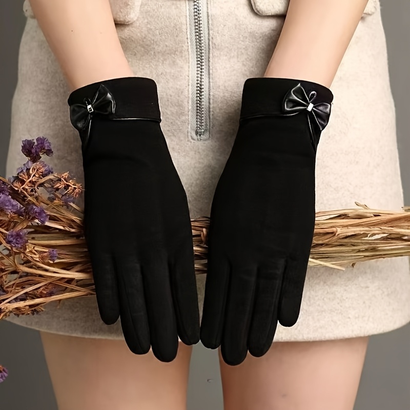 Winter Clothing Essential - Winter Women's Bow Touch Screen Warm