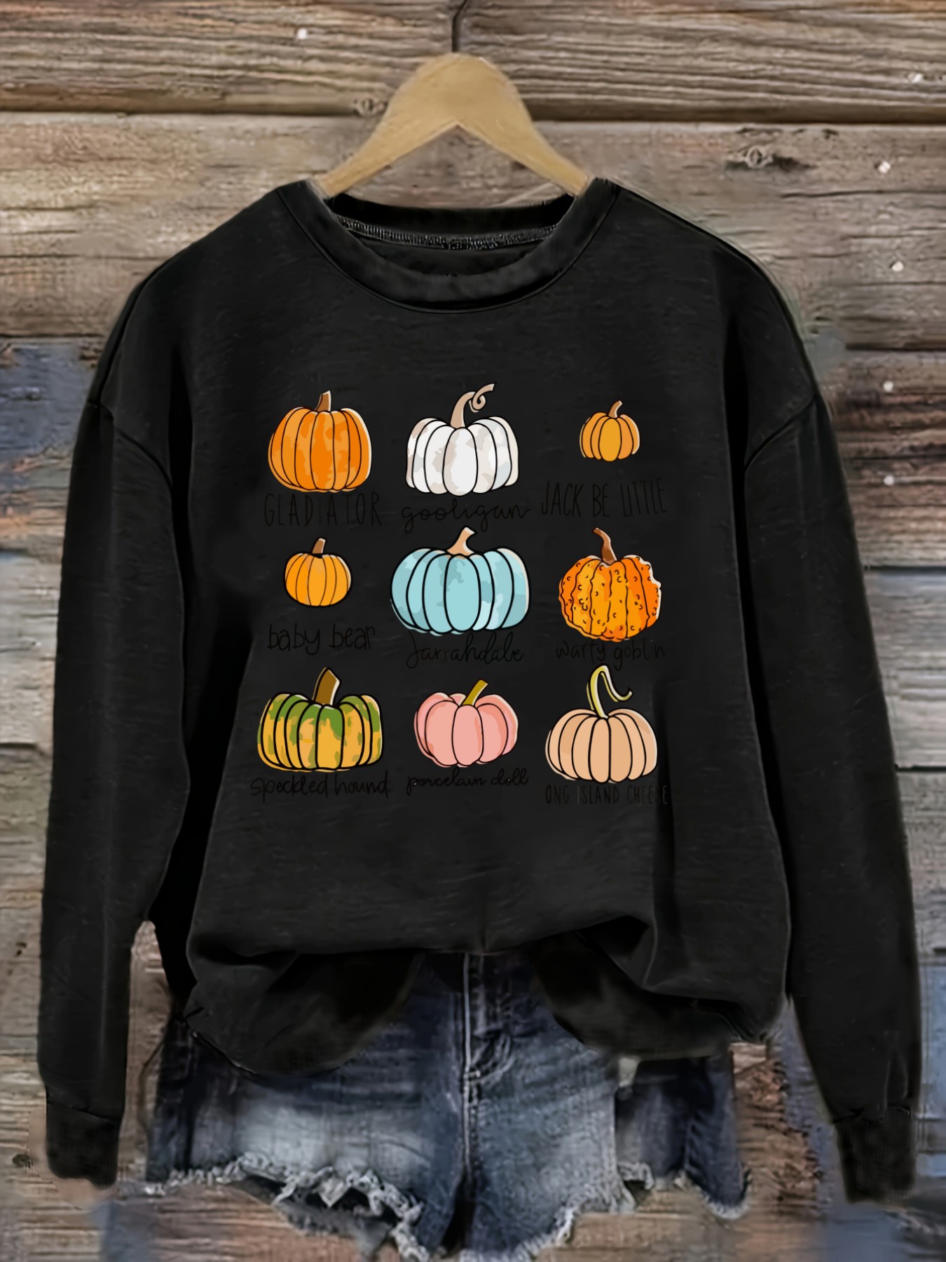 Winter Clothing Name - Women's Casual Long Sleeve Crew Neck