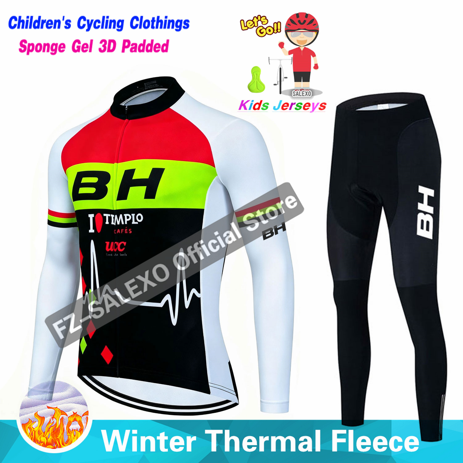 Winter Clothing Boys - BH 2027 Children's Winter Cycling Jersey