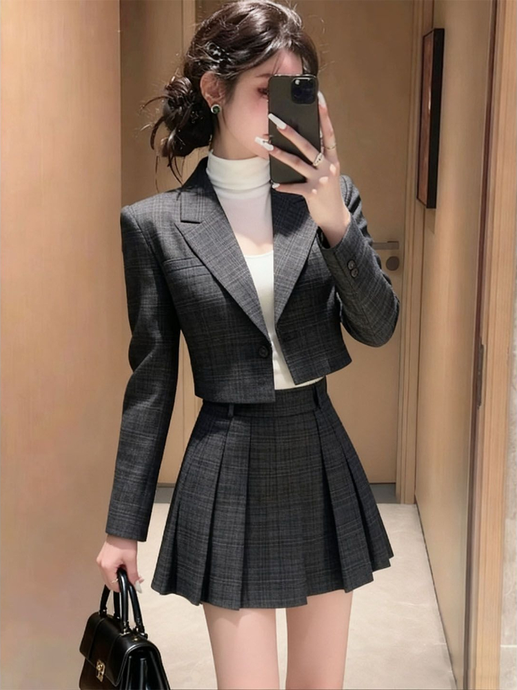 Winter Clothing In French - High End French Two-piece Set Skirt