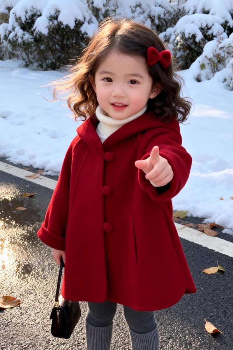 Girls Wool Coat Autumn Winter  - Winter Clothing For Baby Girl recension och pris