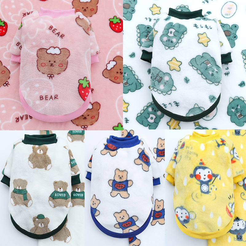 Funny Monkey Print Winter Dog  - Winter Clothing In French recension och pris