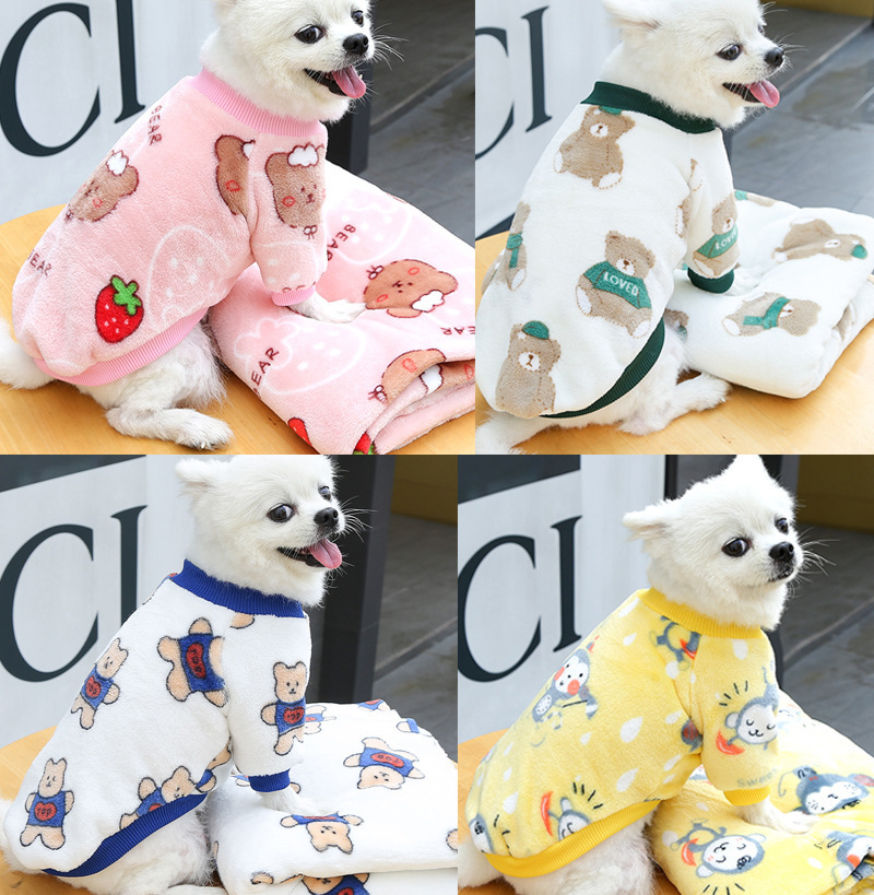 Funny Monkey Print Winter Dog  - Winter Clothing In French recension och pris