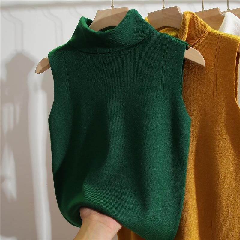 Turtleneck Sleeveless Slim Fit - Winter Clothing Essential recension och pris