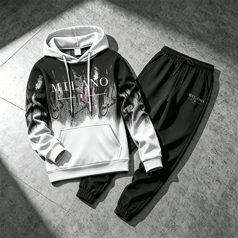 Splashed ink Men's Hoodie Trac - Winter Clothing Pants recension och pris