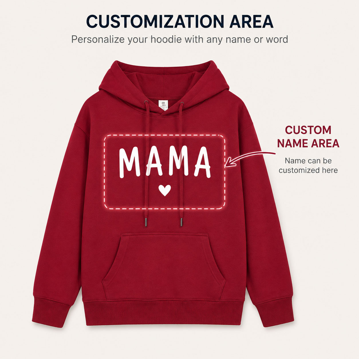 Custom Family Matching Hoodie  - Winter Clothing Name recension och pris