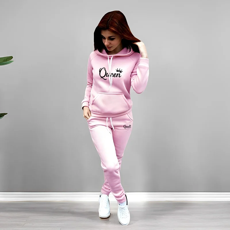 Womens Tracksuit Queen Letter  - Winter Clothing Fashion recension och pris