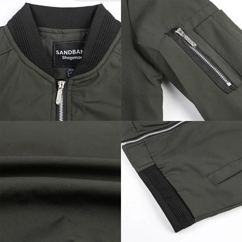 Fall Winter Quality New Men's  - Quality Winter Clothing Bomber Jacket recension och pris