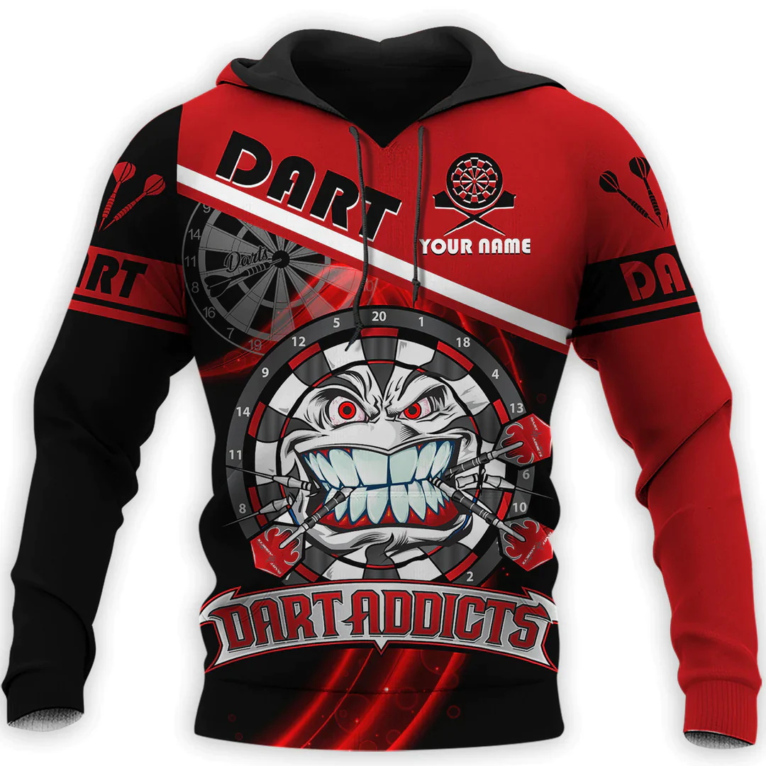 3D Disc Dart Printed Hoodies F - Winter Clothing Name recension och pris