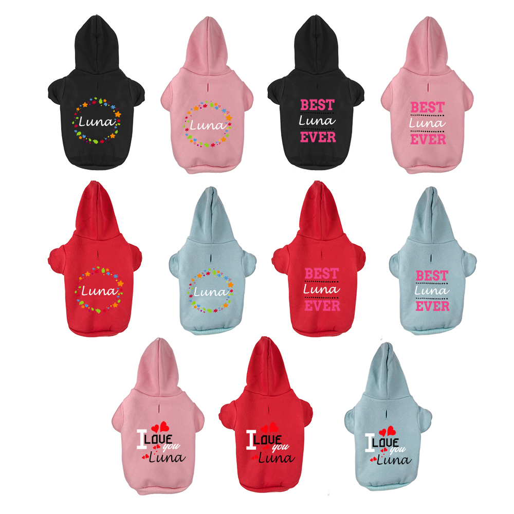 Custom Name Dog Hoodie Persona - Winter Clothing Name recension och pris