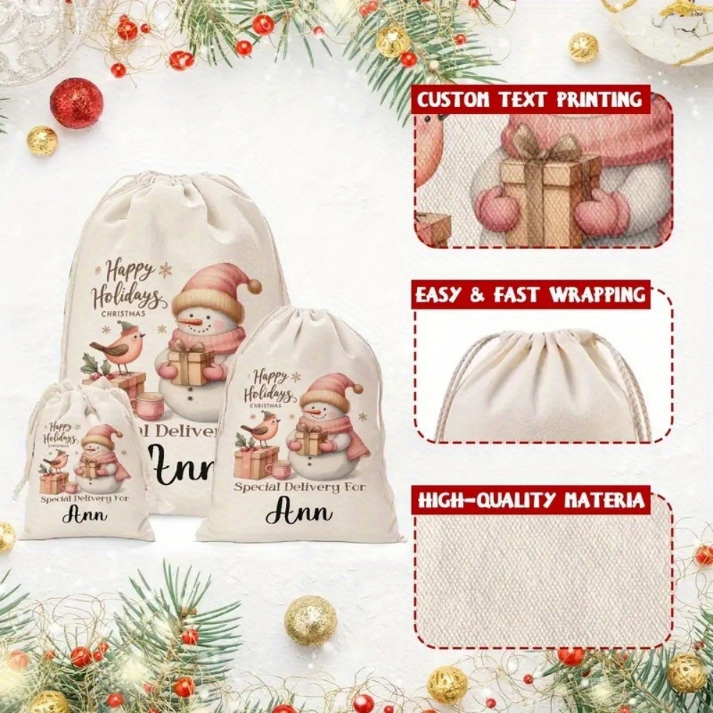 Personalised Christmas Snowman - Winter Clothing Name recension och pris