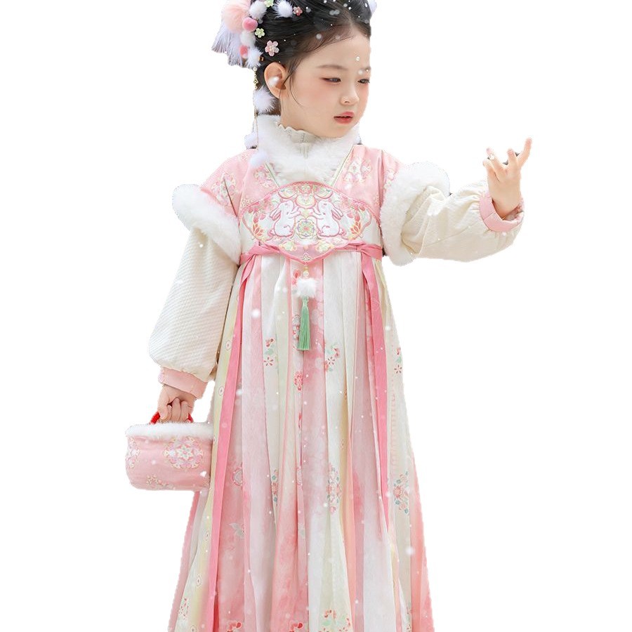 2025 Girls Fairy Hanfu Childre - Winter Clothing For Baby Girl recension och pris