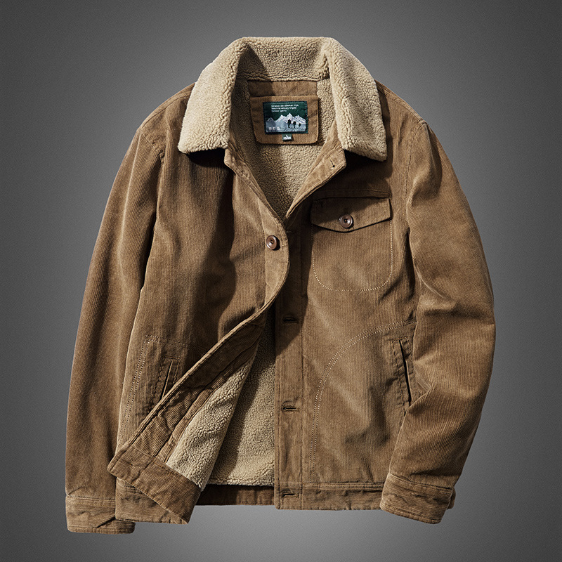 High Quality Warm Corduroy Wor - Quality Winter Clothing Bomber Jacket recension och pris