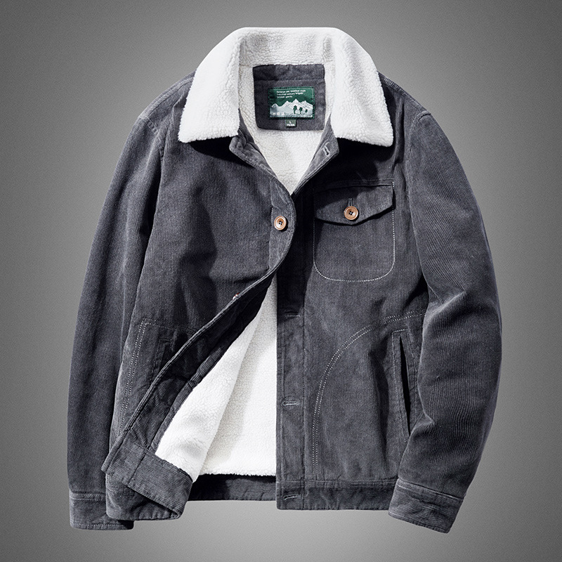 High Quality Warm Corduroy Wor - Quality Winter Clothing Bomber Jacket recension och pris