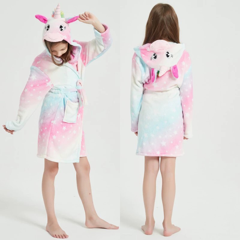 Animal Bathrobes for Girls Chi - Winter Clothing For Baby Girl recension och pris