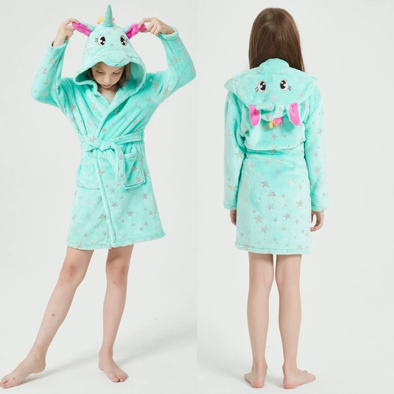 Animal Bathrobes for Girls Chi - Winter Clothing For Baby Girl recension och pris