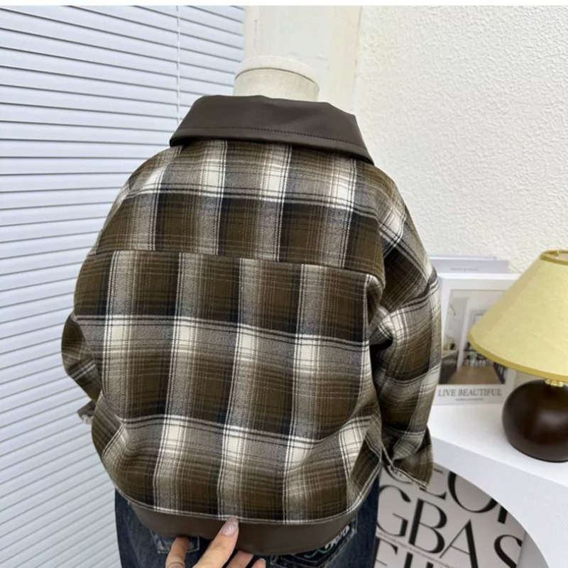 Children's Plaid Jacket Boys S - Winter Clothing Boys recension och pris