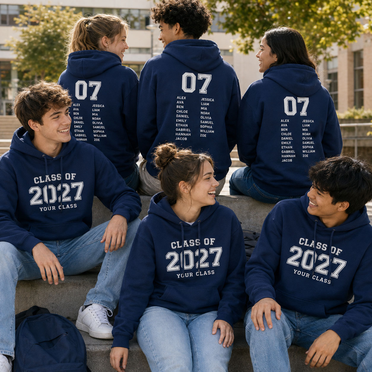 Class Hoodie Graduation Unisex - Winter Clothing Name recension och pris