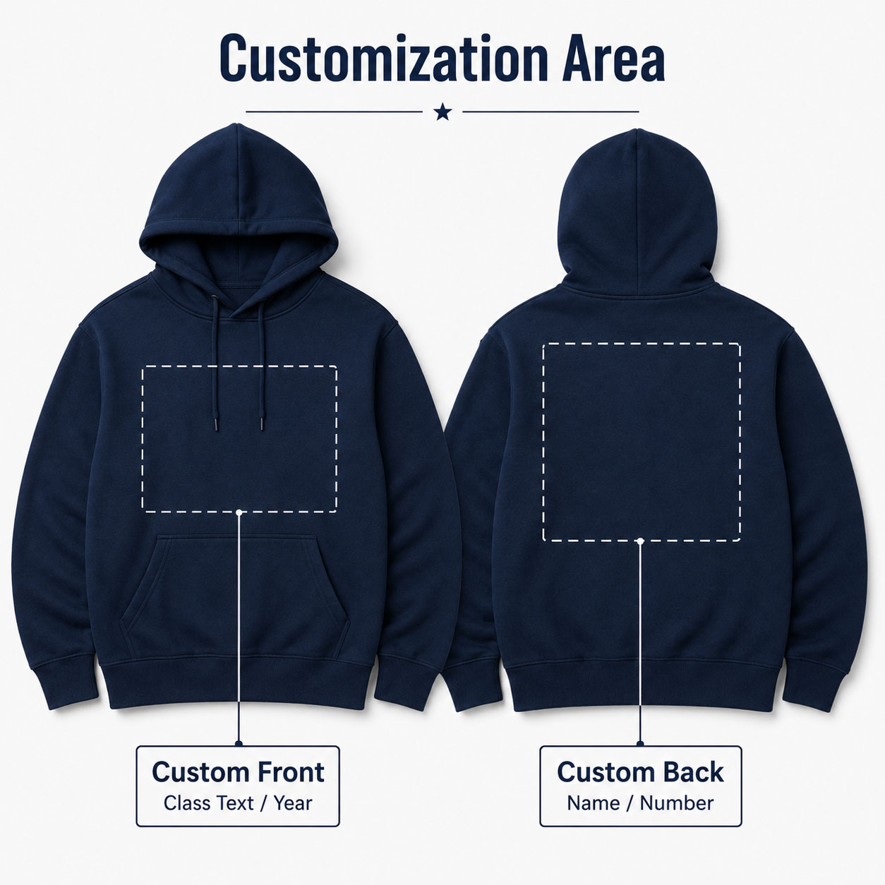 Class Hoodie Graduation Unisex - Winter Clothing Name recension och pris