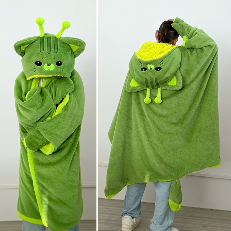 Cartoon Cute Alien Cat Hooded  - Winter Clothing Girls recension och pris
