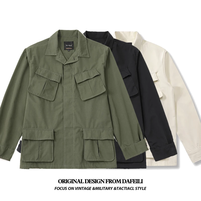 Men Solid Color Jacket Men's M - Quality Winter Clothing Bomber Jacket recension och pris