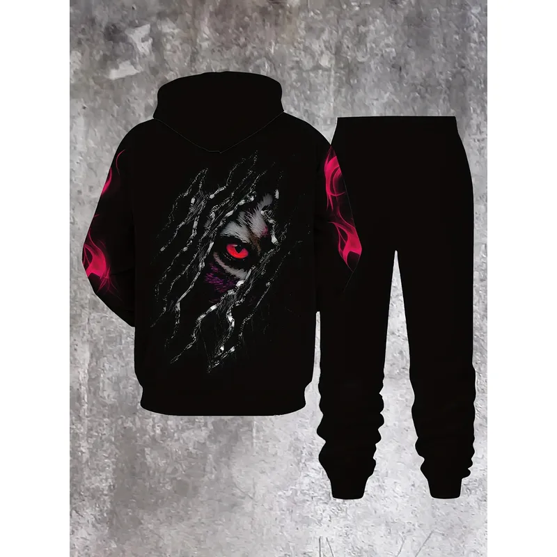 2026 Men 3D Tiger Print Hoodie - Winter Clothing Pants recension och pris