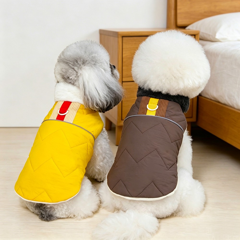 Fur Collar Winter Pet Dog Jack - Winter Clothing In French recension och pris