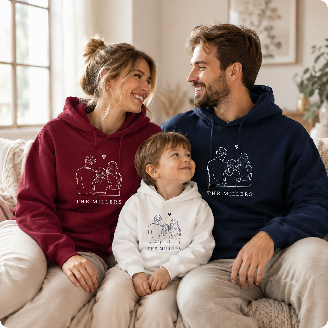 Personalized Family Photo Hood - Winter Clothing Name recension och pris